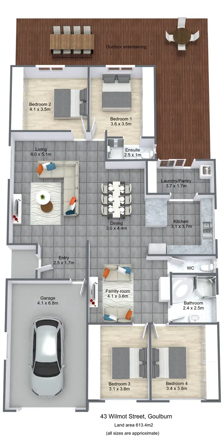 Floorplan of Homely house listing, 43 Wilmot Street, Goulburn NSW 2580