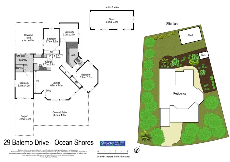 Floorplan of Homely house listing, 29 Balemo Drive, Ocean Shores NSW 2483