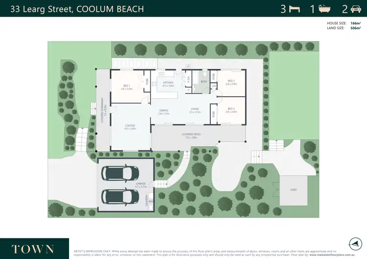 Floorplan of Homely house listing, 33 Learg Street, Coolum Beach QLD 4573