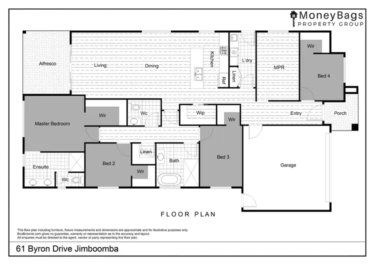 Floorplan of Homely house listing, 61 Byron Drive, Jimboomba QLD 4280