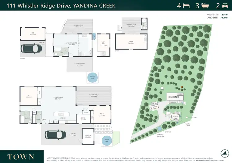 Floorplan of Homely house listing, 111-117 Whistler Ridge Drive, Yandina Creek QLD 4561