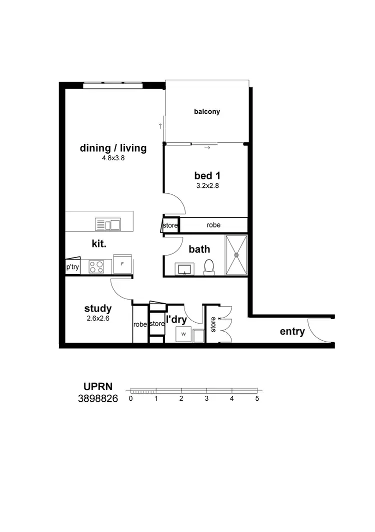 Floorplan of Homely unit listing, Address available on request