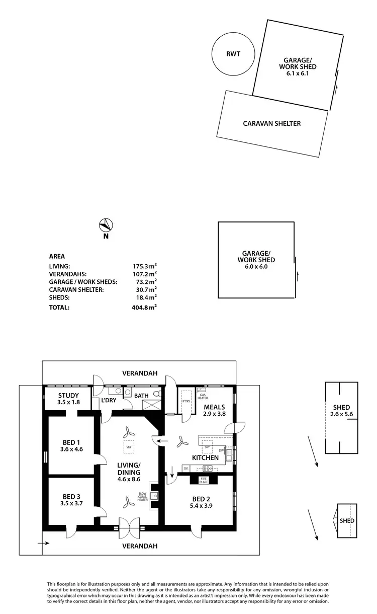 Floorplan of Homely house listing, 19 Memorial Drive, Tungkillo SA 5236