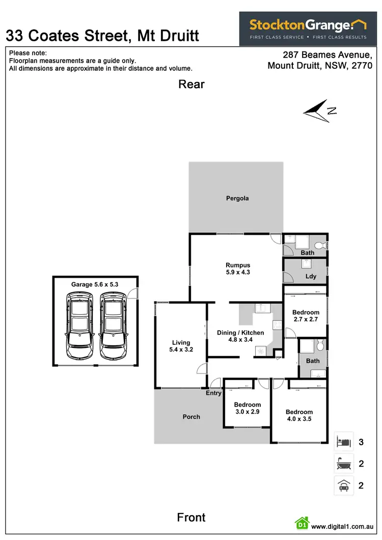 Floorplan of Homely house listing, 33 Coates Street, Mount Druitt NSW 2770