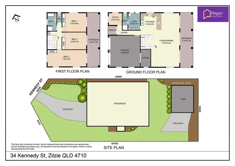 Floorplan of Homely house listing, 34 Kennedy Street, Zilzie QLD 4710