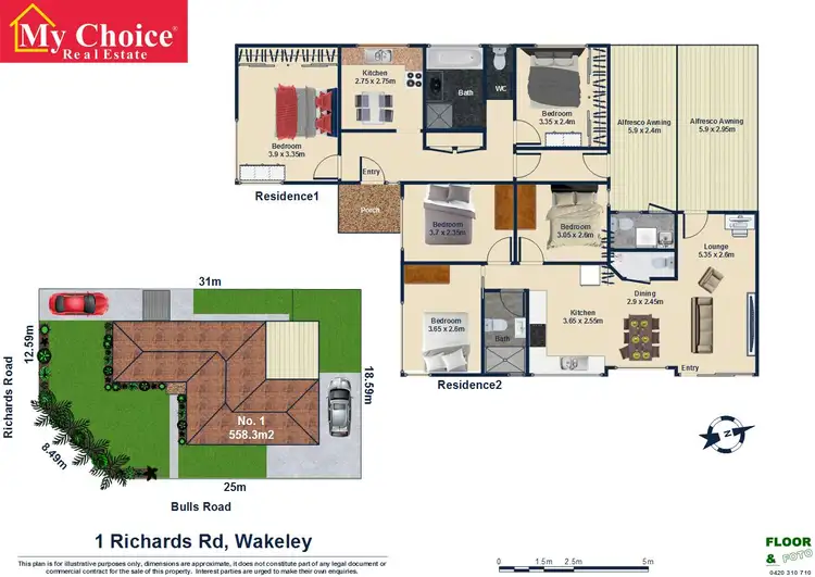 Floorplan of Homely house listing, 1 Richards Road, Wakeley NSW 2176