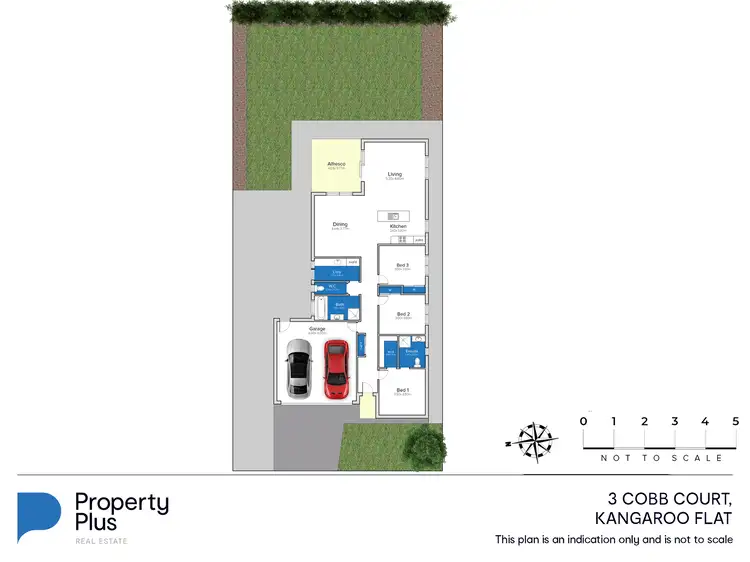 Floorplan of Homely house listing, 3 Cobb Court, Kangaroo Flat VIC 3555