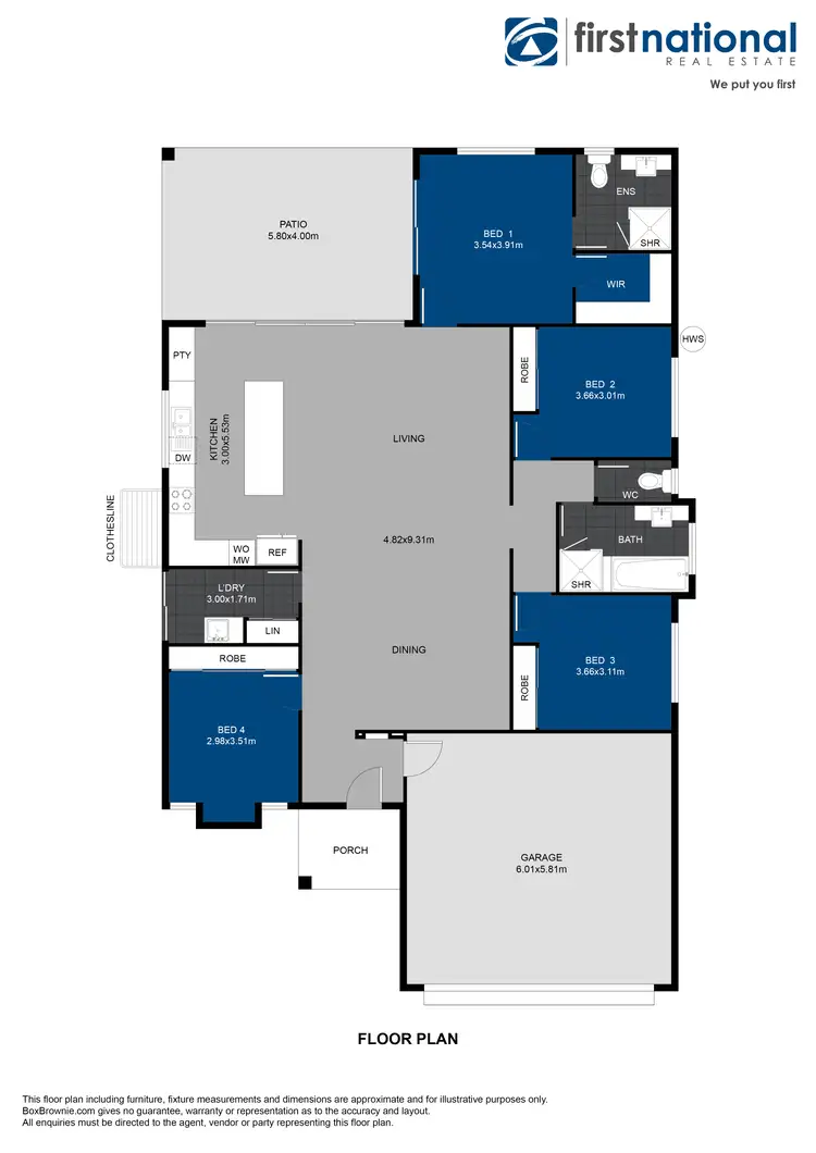 Floorplan of Homely house listing, 27 Bellamy Drive, Tolga QLD 4882