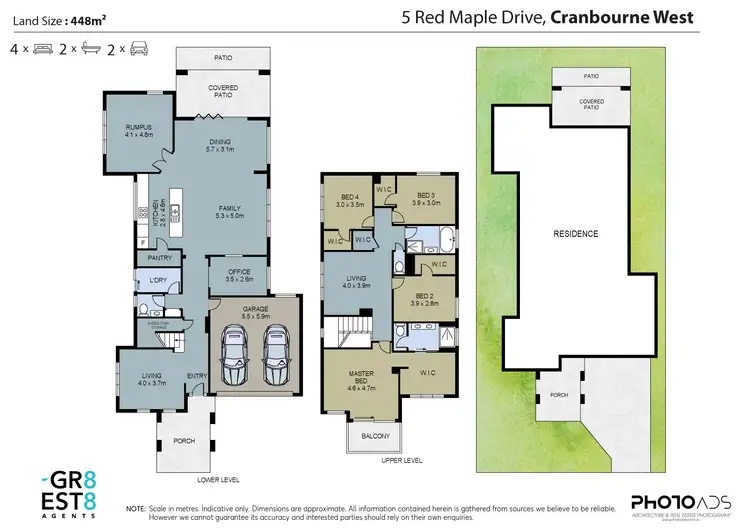 Floorplan of Homely house listing, 5 RED MAPLE DRIVE, Cranbourne West VIC 3977