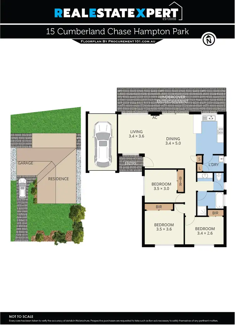 Floorplan of Homely house listing, 15 Cumberland Chase, Hampton Park VIC 3976