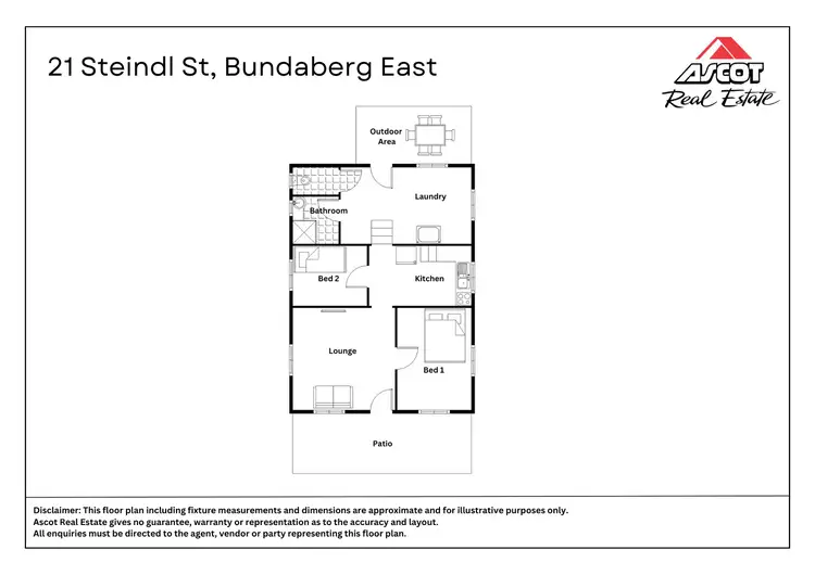 Floorplan of Homely house listing, 21 Steindl Street, Bundaberg East QLD 4670