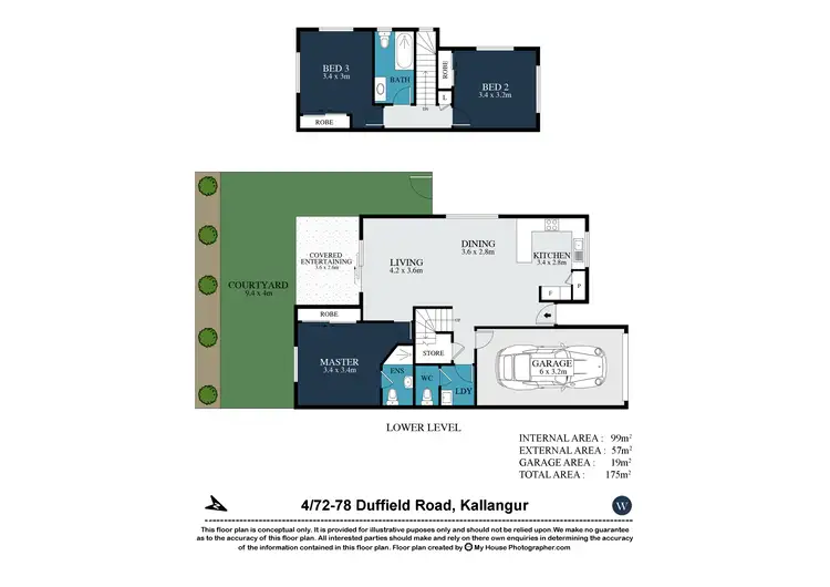 Floorplan of Homely townhouse listing, 4/72 Duffield Road, Kallangur QLD 4503