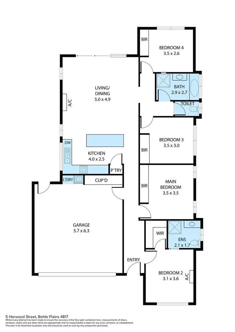 Floorplan of Homely house listing, 5 Harwood Street, Bohle Plains QLD 4817