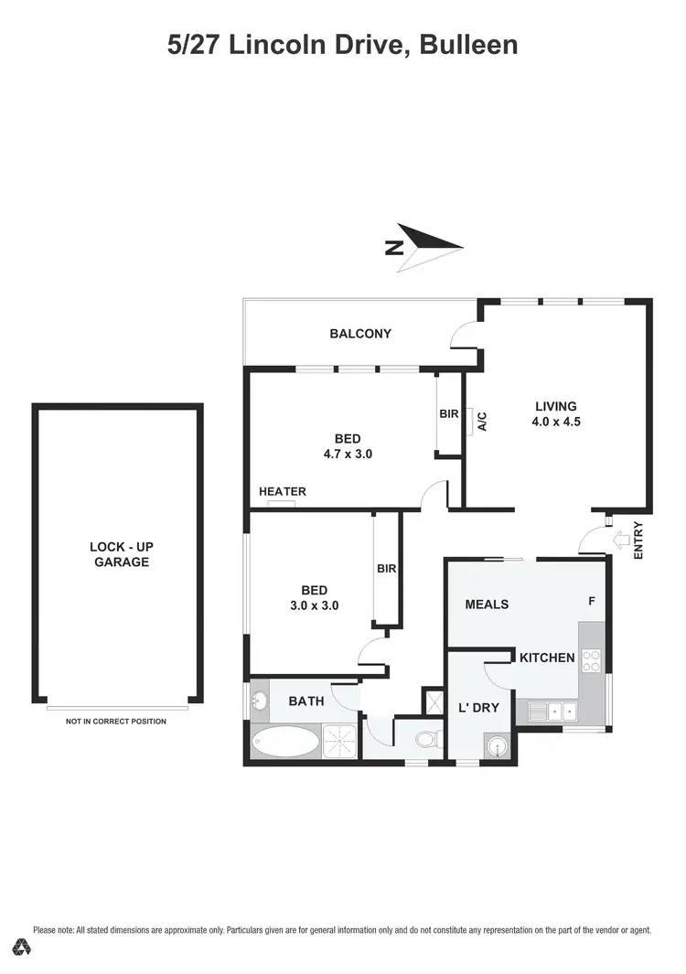 Floorplan of Homely apartment listing, 5/27 Lincoln Drive, Bulleen VIC 3105