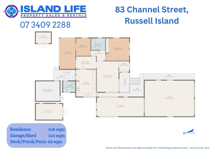 Floorplan of Homely house listing, 83 CHANNEL STREET, Russell Island QLD 4184
