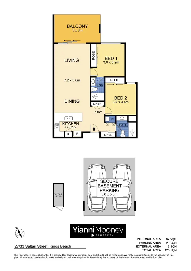 Floorplan of Homely apartment listing, 27/33-35 Saltair Street, Kings Beach QLD 4551