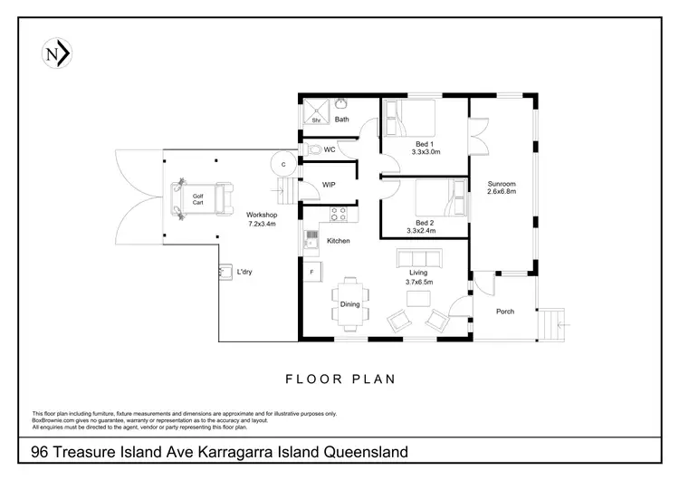 Floorplan of Homely house listing, 96 Treasure Island Avenue, Karragarra Island QLD 4184