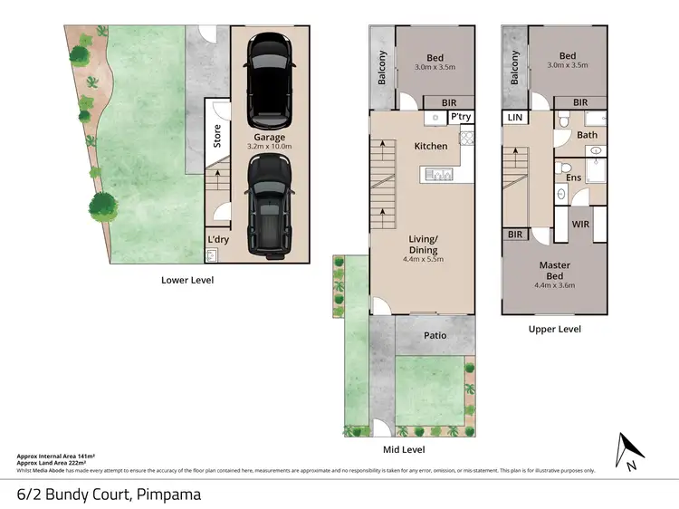 Floorplan of Homely townhouse listing, 6/2 Bundy Court, Pimpama QLD 4209