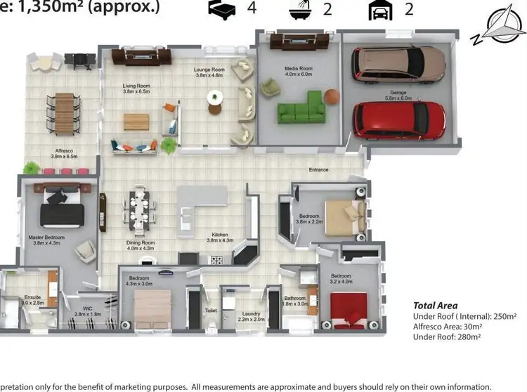 Floorplan of Homely house listing, 12-14 Red Ash Court, Flagstone QLD 4280