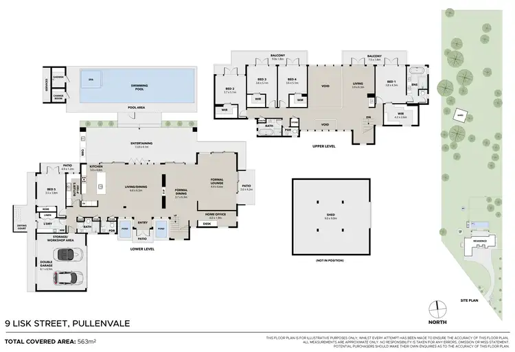 Floorplan of Homely rural property listing, 9 Lisk Street, Pullenvale QLD 4069