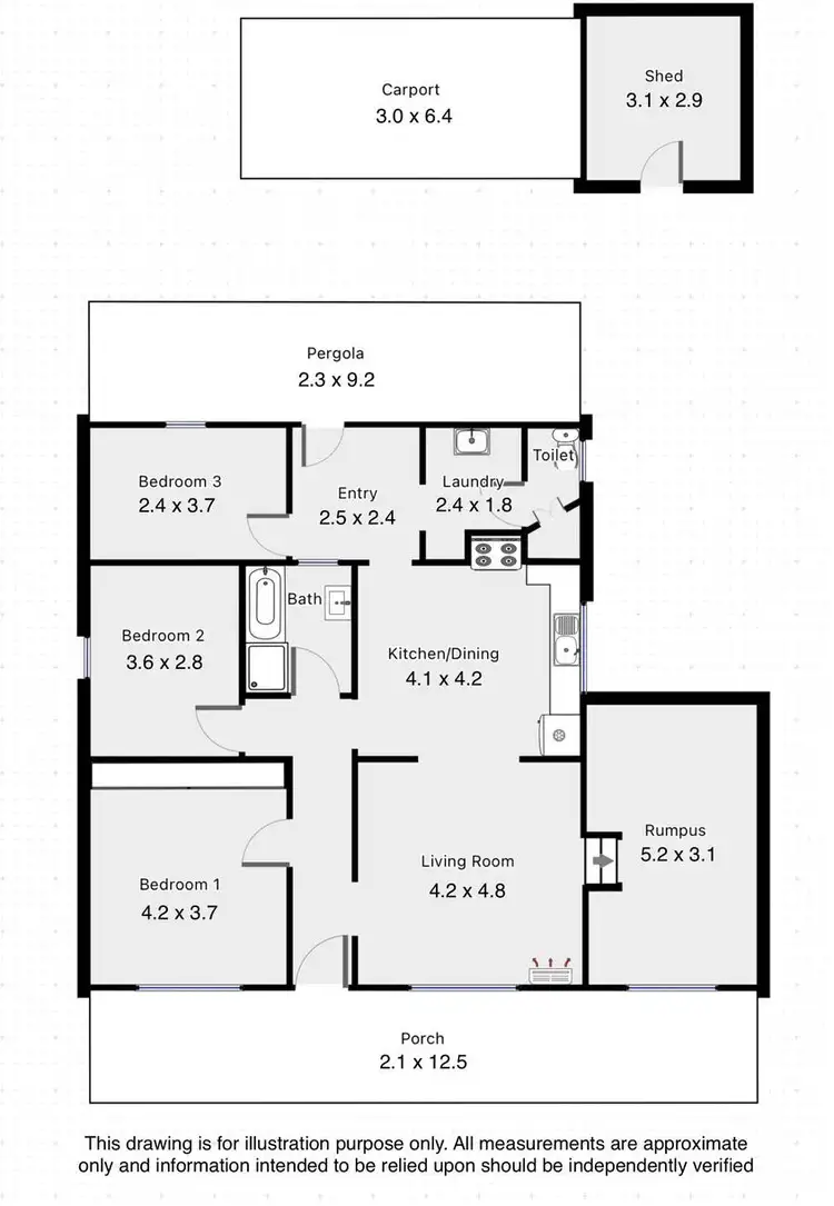 Floorplan of Homely house listing, 1 Leumeah Street, Mount Gambier SA 5290