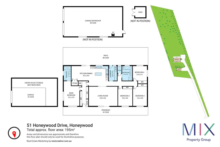 Floorplan of Homely house listing, 51 Honeywood Drive, Honeywood TAS 7017