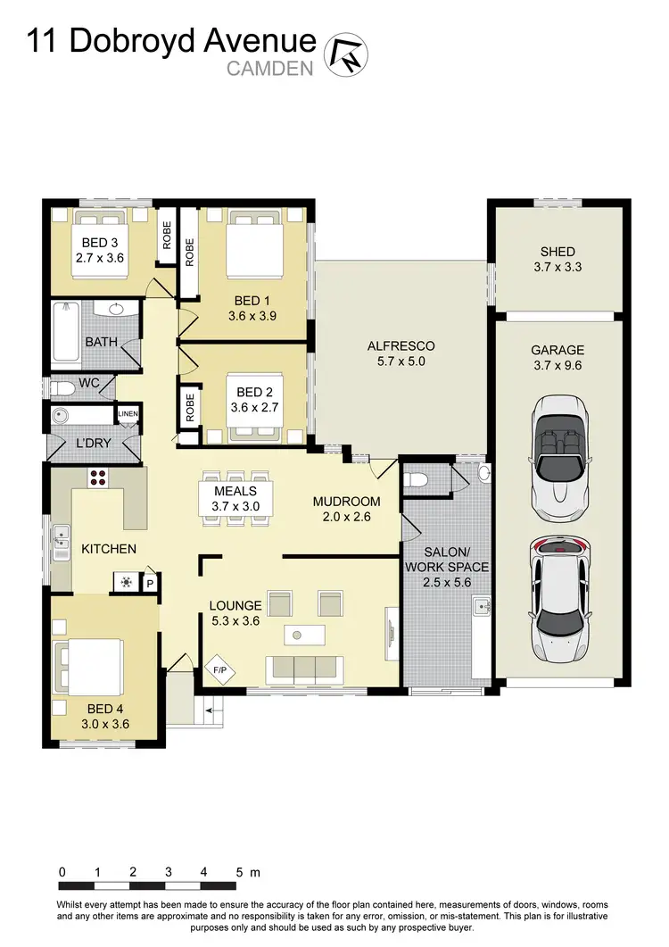 Floorplan of Homely house listing, 11 Dobroyd Avenue, Camden NSW 2570