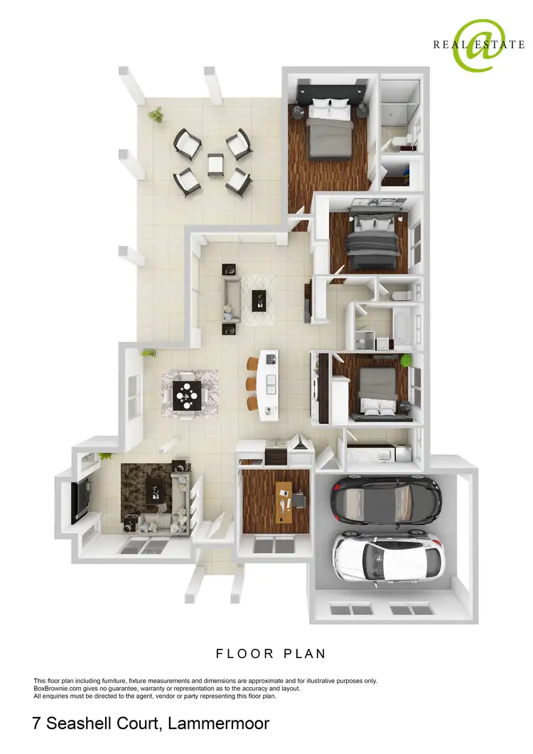 Floorplan of Homely house listing, 7 Seashell Court, Lammermoor QLD 4703