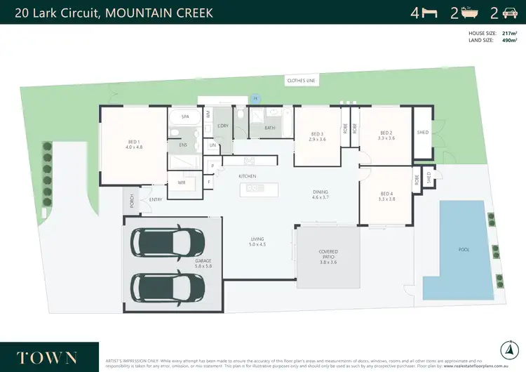 Floorplan of Homely house listing, 20 Lark Circuit, Mountain Creek QLD 4557
