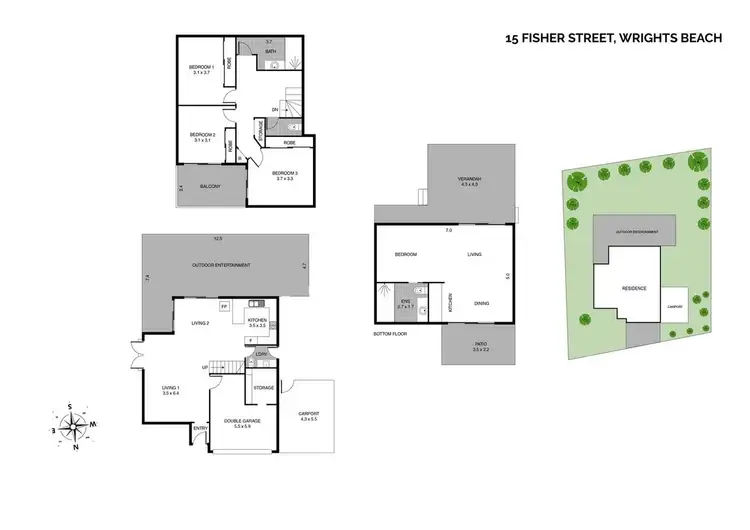 Floorplan of Homely house listing, 15 Fisher Street, Wrights Beach NSW 2540