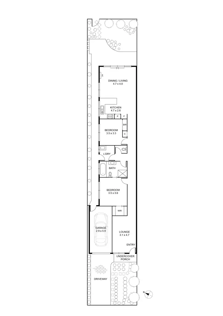 Floorplan of Homely unit listing, 14B Collier Place, Strathmore Heights VIC 3041