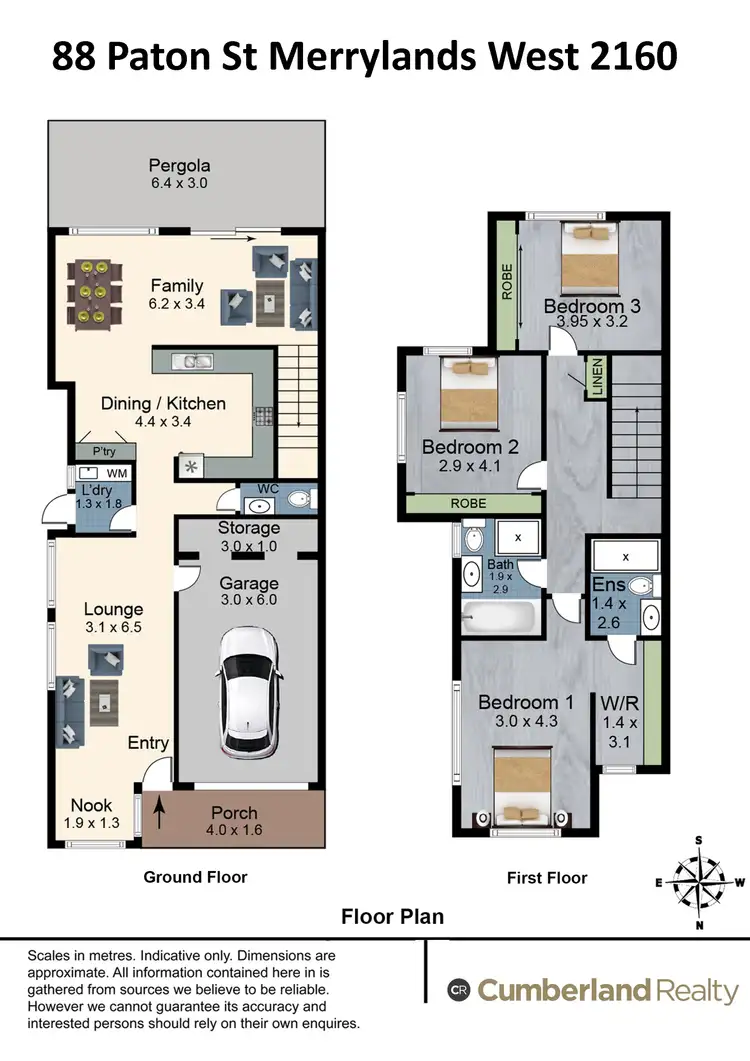 Floorplan of Homely semi-detached listing, 88 PATON STREET, Merrylands NSW 2160