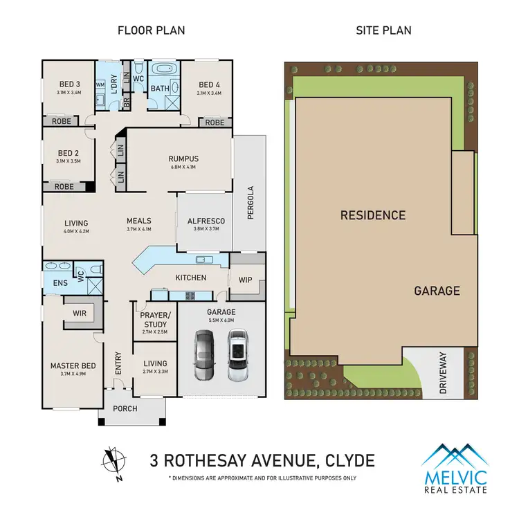 Floorplan of Homely house listing, 3 Rothesay Avenue, Clyde VIC 3978