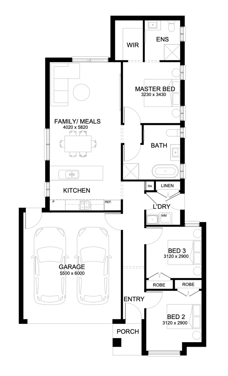 Floorplan of Homely house listing, 3048 Platoon Crescent, Berwick VIC 3806