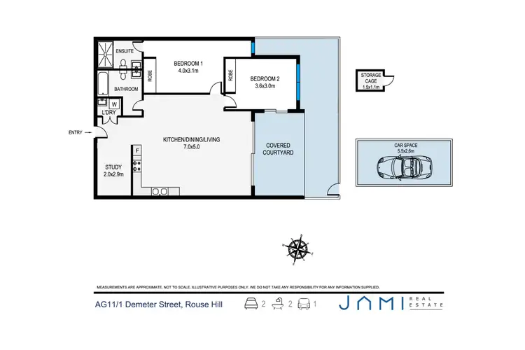 Floorplan of Homely apartment listing, G11/1 Demeter Street, Rouse Hill NSW 2155