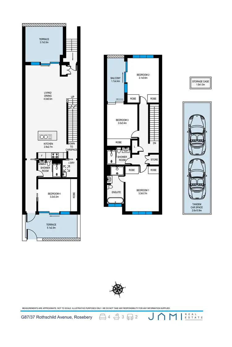 Floorplan of Homely townhouse listing, G87/37 Rothschild Avenue, Rosebery NSW 2018