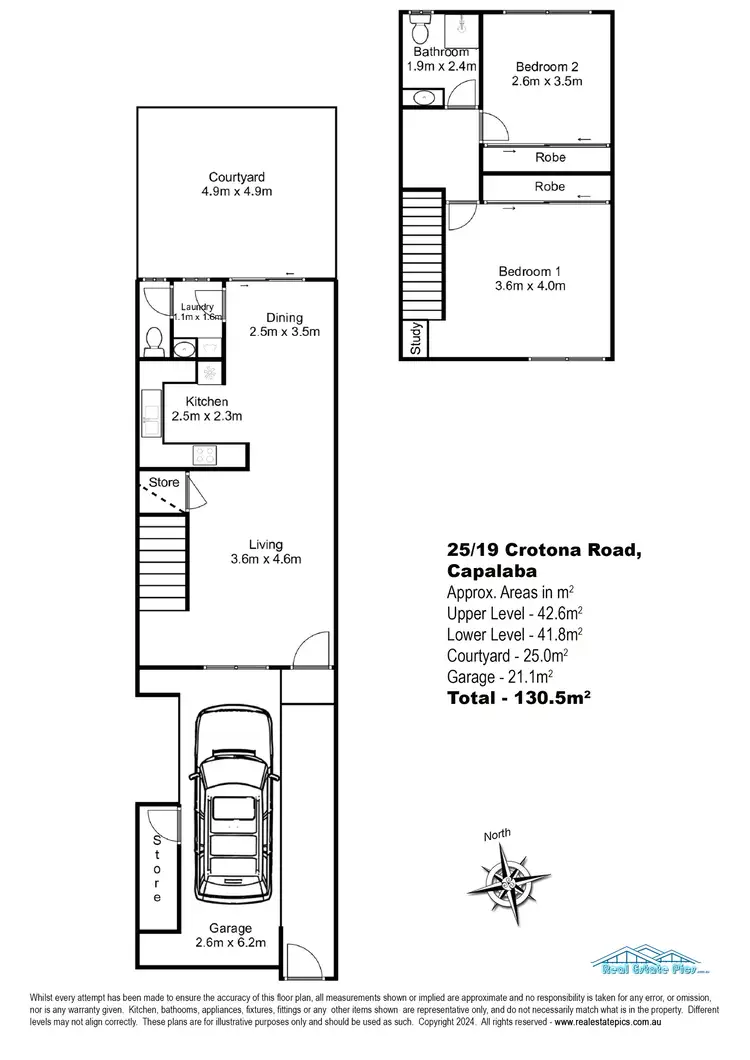 Floorplan of Homely townhouse listing, 25/19 Crotona Road, Capalaba QLD 4157
