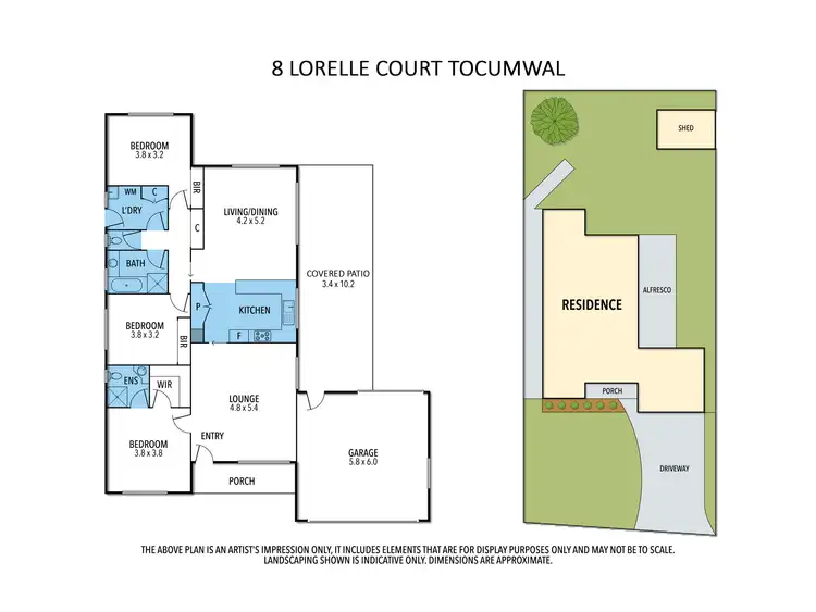 Floorplan of Homely house listing, 8 Lorelle Court, Tocumwal NSW 2714