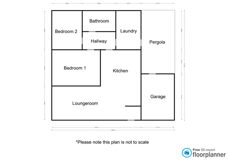 Floorplan of Homely unit listing, unit 3/1A Baker Street, Nhill VIC 3418