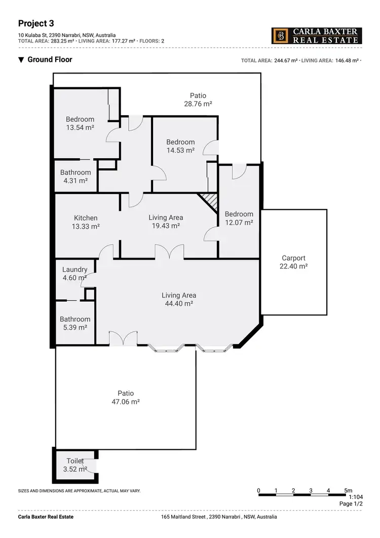 Floorplan of Homely house listing, 10 Kulaba Street, Narrabri NSW 2390