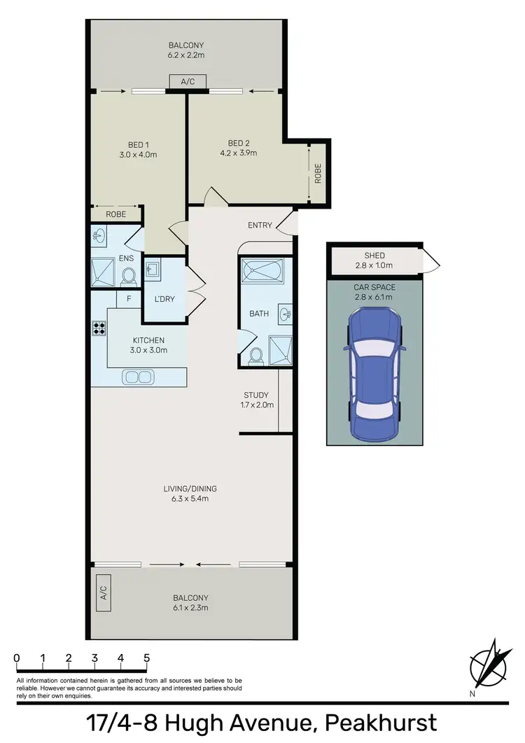 Floorplan of Homely unit listing, 17/4-8 HUGH AVENUE, Peakhurst NSW 2210