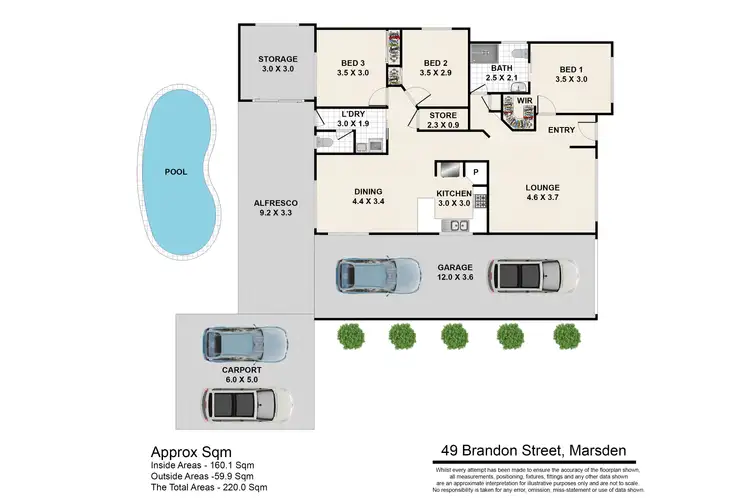 Floorplan of Homely house listing, 49 Brandon Street, Marsden QLD 4132