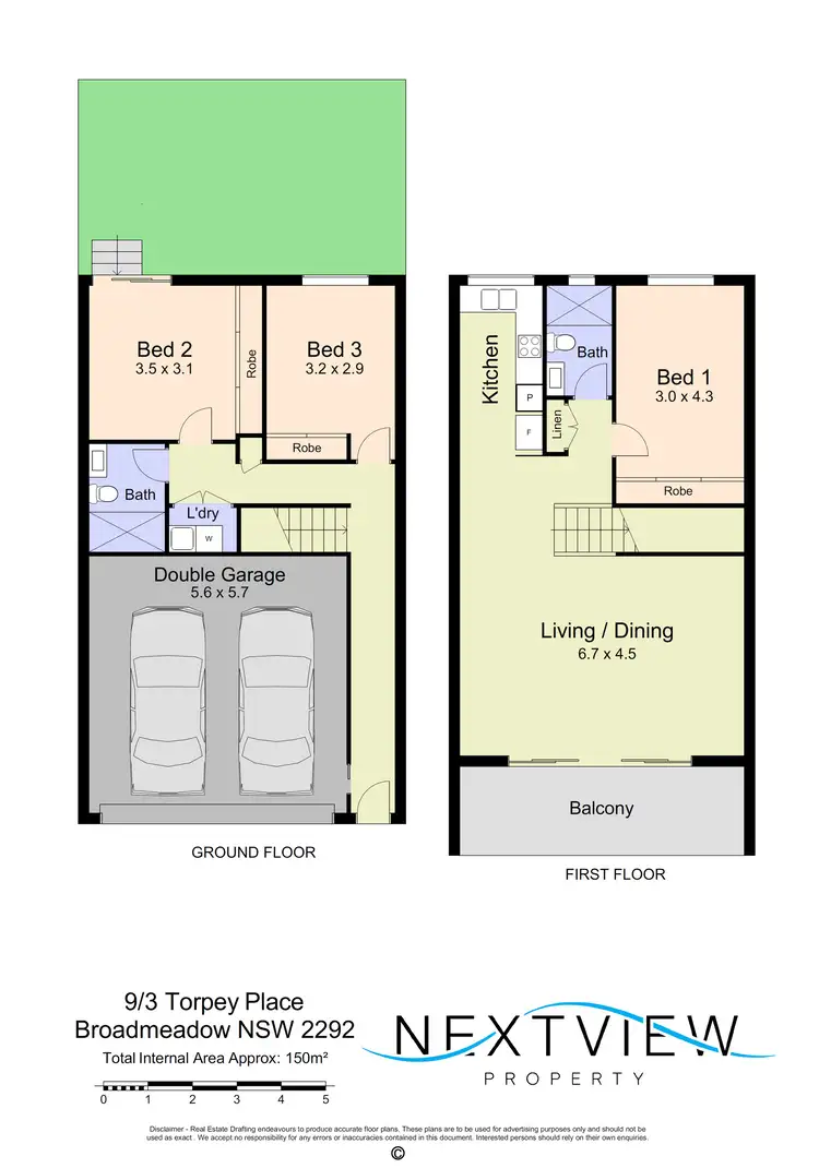 Floorplan of Homely townhouse listing, 9/3 Torpey Place, Broadmeadow NSW 2292