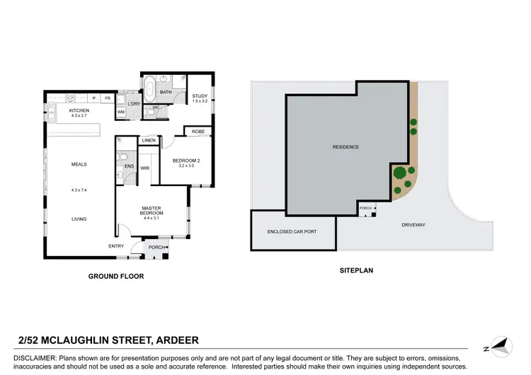 Floorplan of Homely unit listing, 2/52 McLaughlin Street, Ardeer VIC 3022