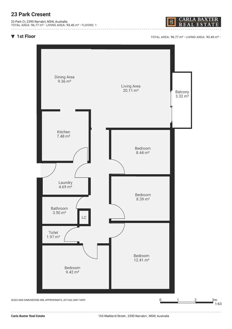 Floorplan of Homely house listing, 23 Park Crescent, Narrabri NSW 2390