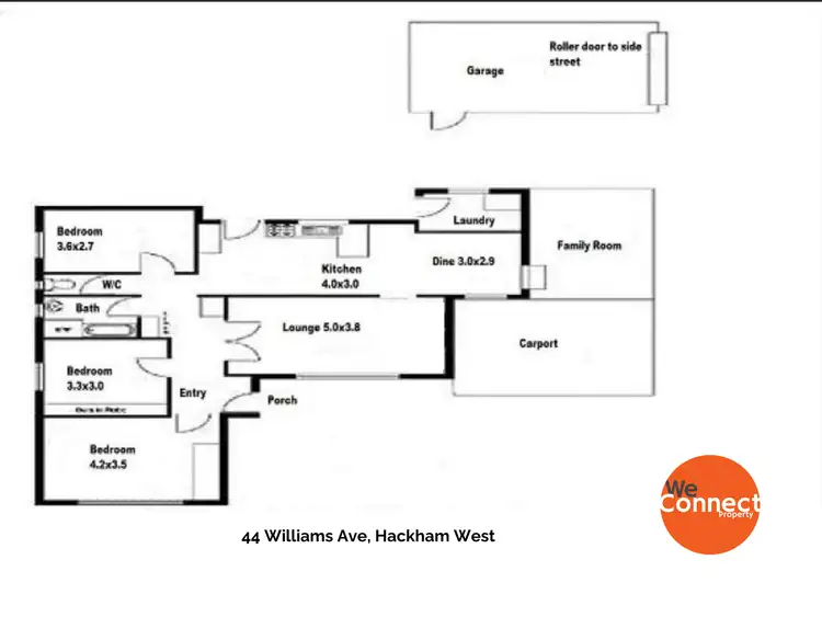 Floorplan of Homely house listing, 44 Williams Avenue, Hackham West SA 5163