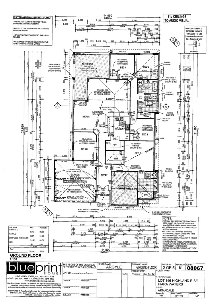 Floorplan of Homely house listing, 4 Columbia Parkway, Piara Waters WA 6112