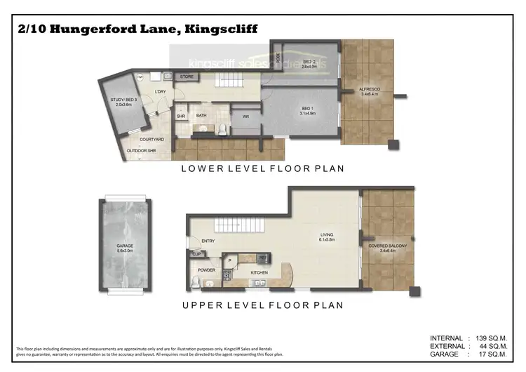 Floorplan of Homely apartment listing, 2/10 Hungerford Lane, Kingscliff NSW 2487