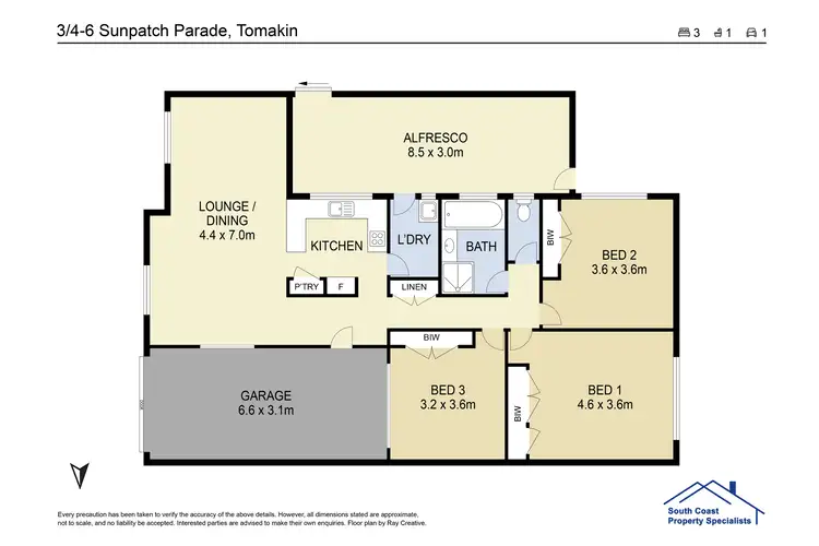 Floorplan of Homely unit listing, 3/4 - 6 SUNPATCH PARADE, Tomakin NSW 2537