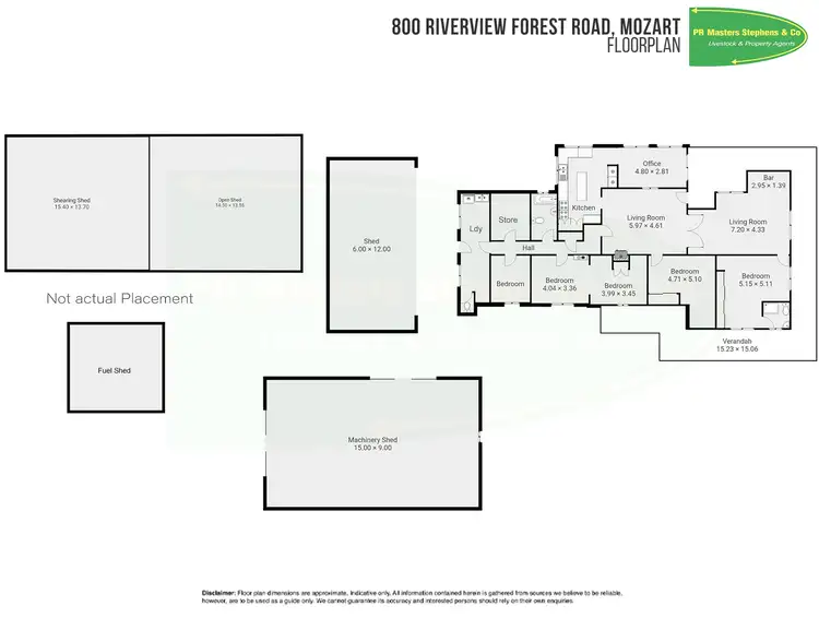 Floorplan of Homely rural property listing, 800 Riverview Forest Road, Mozart NSW 2787
